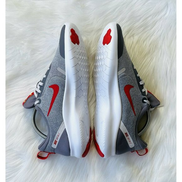 Nike Flex Experience Rn 8 Sneakers Red & Grey Mens 8 Womens 9.5 Running Shoes - Picture 3 of 12